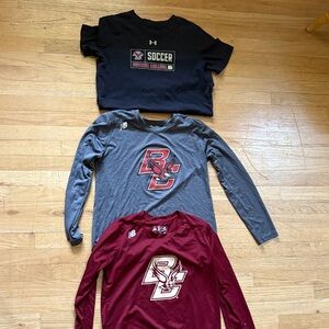 Boston college W Soccer & BC logo (2) Long-Sleeve/1 Tee Pack - new balance/UA